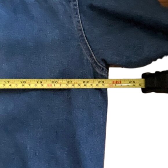 Vintage Liz Claiborne Liz Wear Women's Denim Toggle Closure Flannel Lined Jacket - Picture 13 of 16